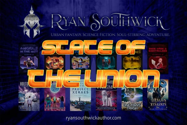 "State of the Union". Background: "Ryan Southwick" with thumbnails of all books
